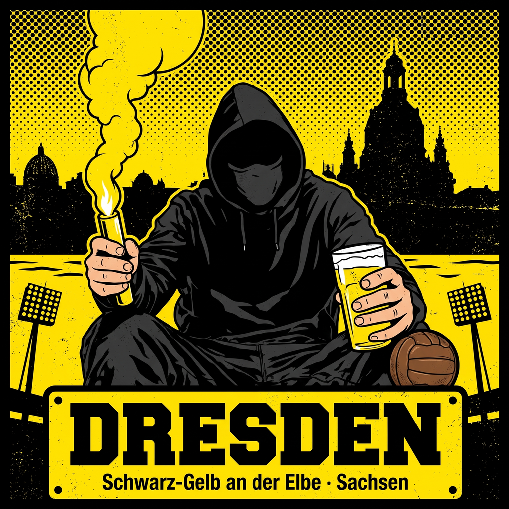 Fan Aufkleber Dresden für die Kurve kaufen – Vinyl Sticker wetterfest