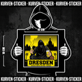 Fan Aufkleber Dresden für die Kurve kaufen – Vinyl Sticker wetterfest