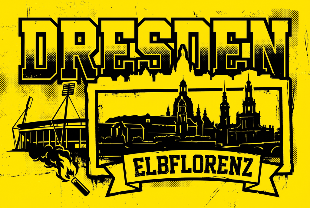 Dresden Fußball Sticker kaufen – Vinyl Sticker für die Kurve, wetterfest