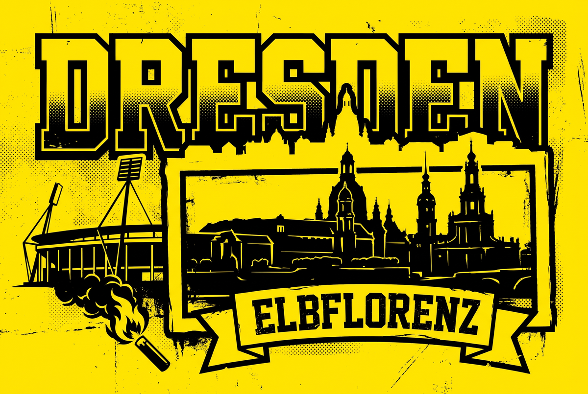 Dresden Fußball Sticker kaufen – Vinyl Sticker für die Kurve, wetterfest