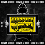 Dresden Fußball Sticker kaufen – Vinyl Sticker für die Kurve, wetterfest