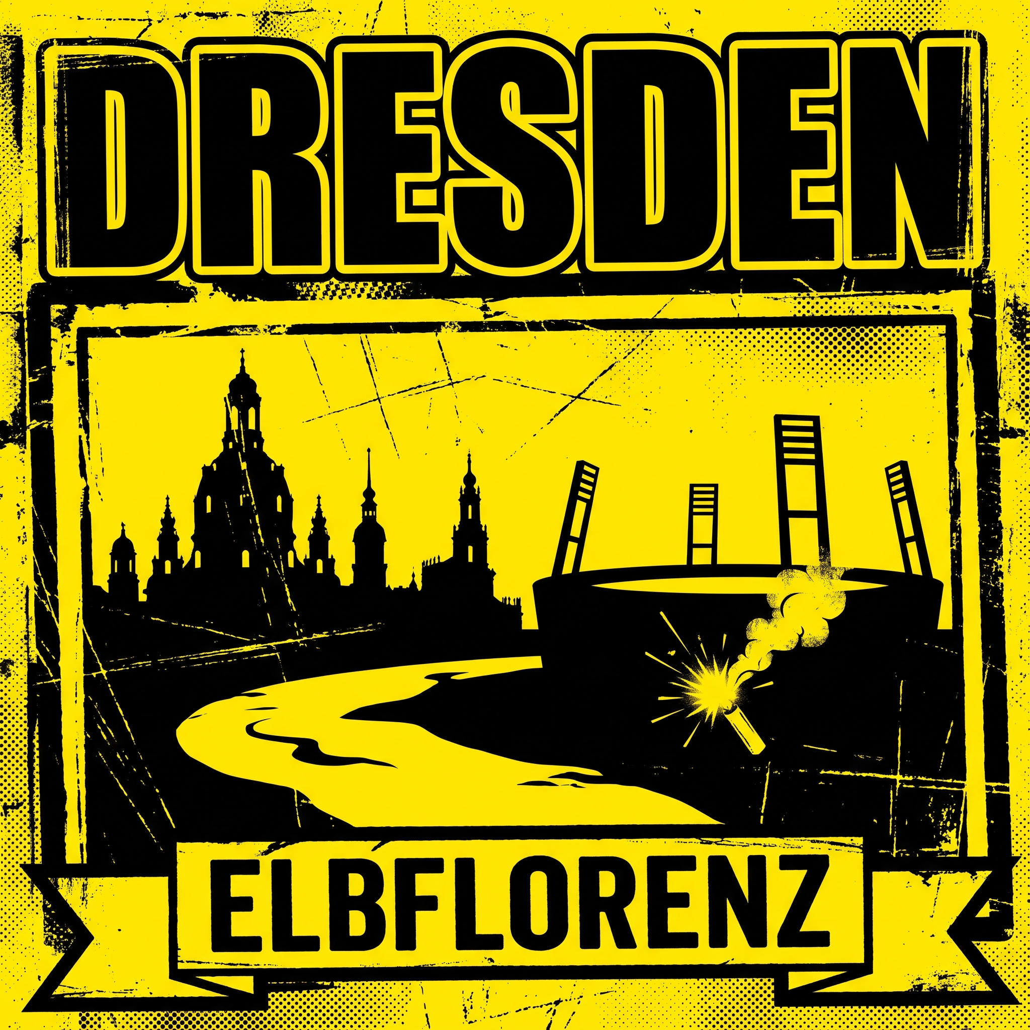 Fußball Sticker Dresden kaufen – Vinyl Sticker für die Kurve, wetterfest