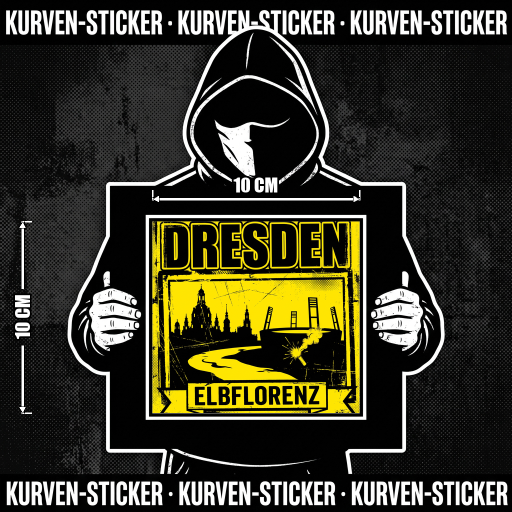 Fußball Sticker Dresden kaufen – Vinyl Sticker für die Kurve, wetterfest