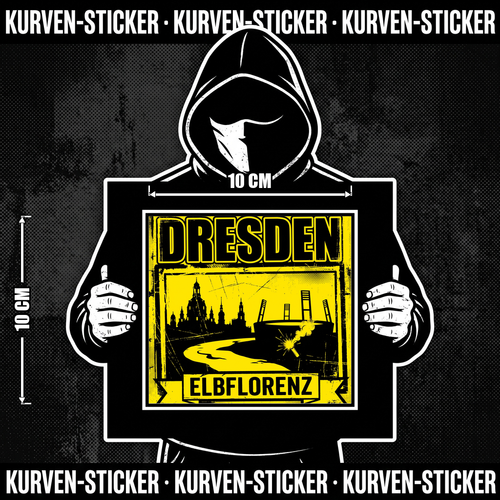 Fußball Sticker Dresden kaufen – Vinyl Sticker für die Kurve, wetterfest