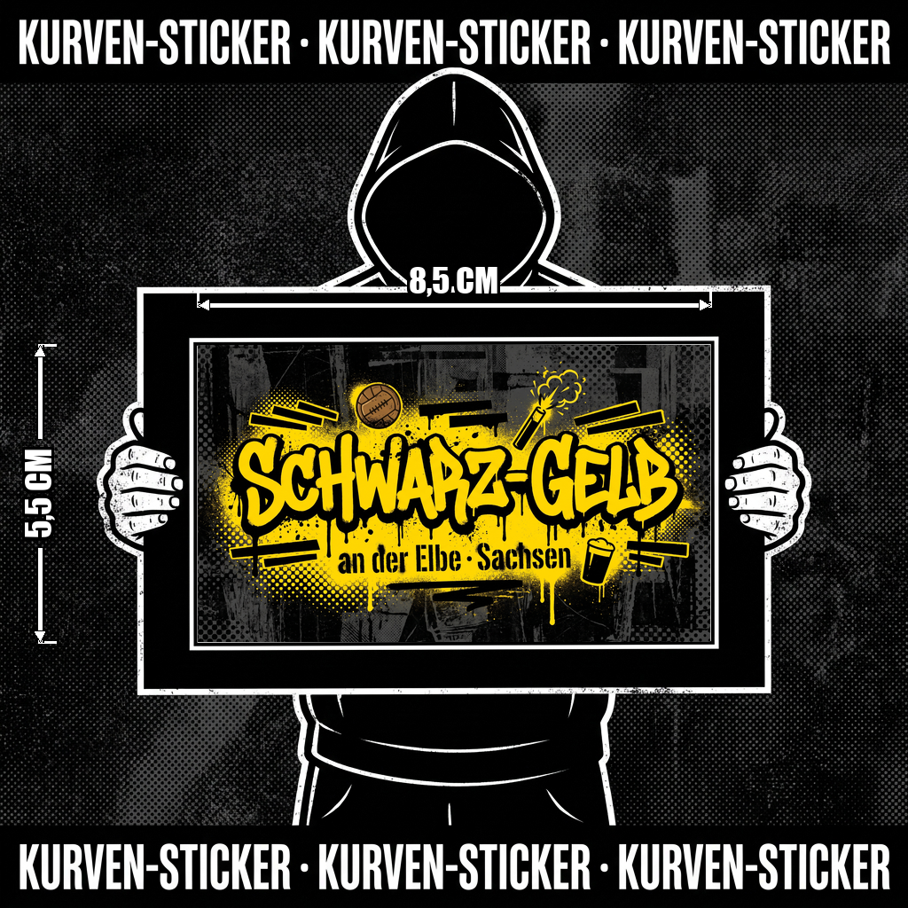Dresden Ultra Sticker kaufen – Vinyl Sticker für die Kurve, wetterfest