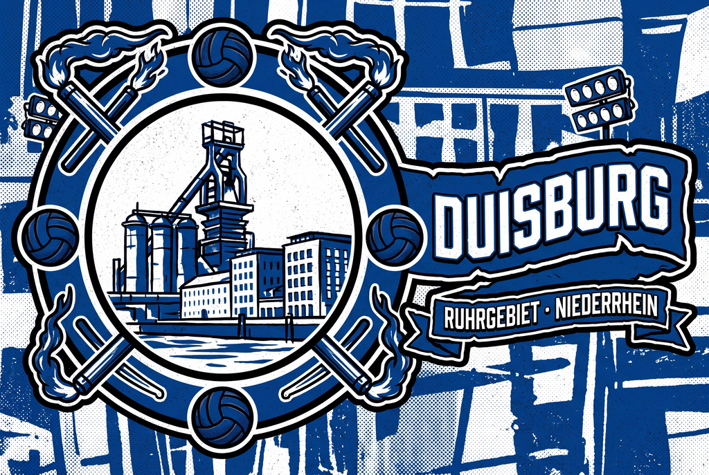 Fußball Sticker Duisburg kaufen – Vinyl Sticker für die Kurve, wetterfest
