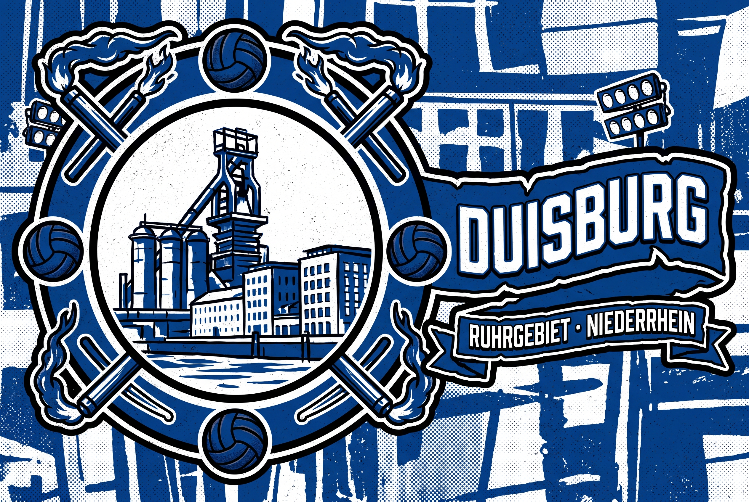 Fußball Sticker Duisburg kaufen – Vinyl Sticker für die Kurve, wetterfest