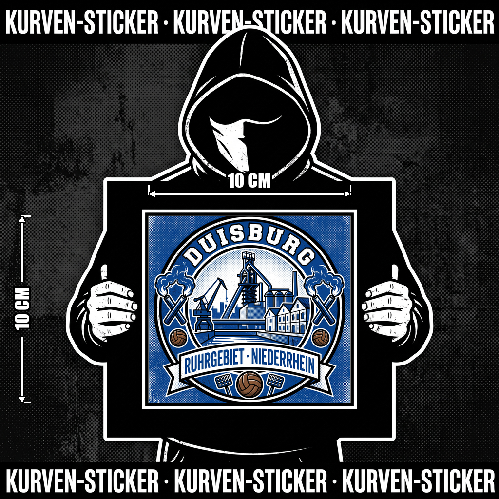 Duisburg Ultra Aufkleber kaufen – Vinyl Sticker für die Kurve, wetterfest