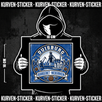 Duisburg Ultra Aufkleber kaufen – Vinyl Sticker für die Kurve, wetterfest