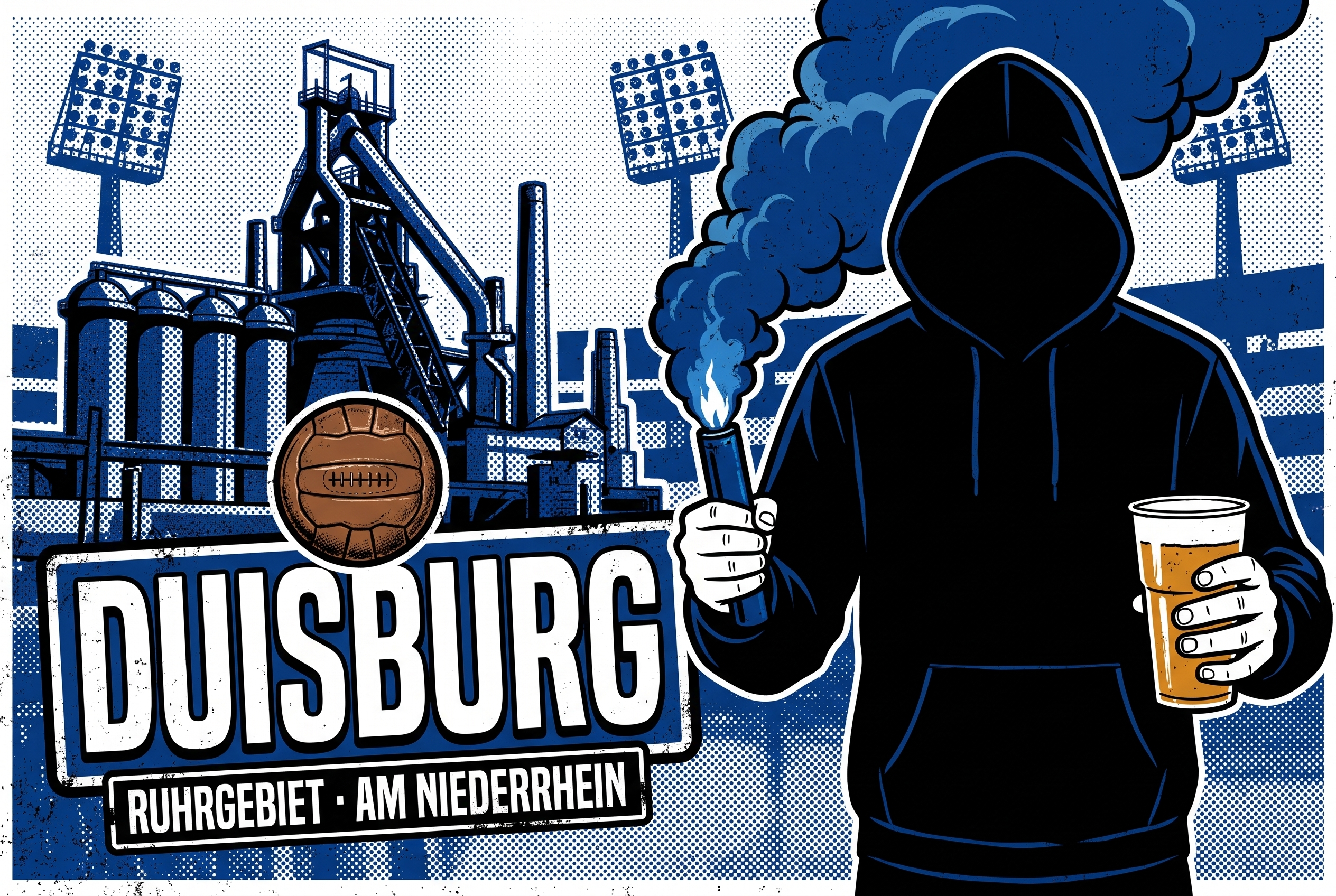 Duisburg Fußball Sticker kaufen – Vinyl Sticker für die Kurve, wetterfest