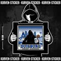 Fußball Aufkleber Duisburg kaufen – Vinyl Sticker für die Kurve, wetterfest