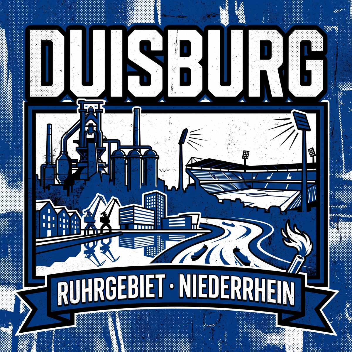 Duisburg Fußball Aufkleber kaufen – Vinyl Sticker für die Kurve, wetterfest