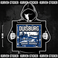 Duisburg Fußball Aufkleber kaufen – Vinyl Sticker für die Kurve, wetterfest