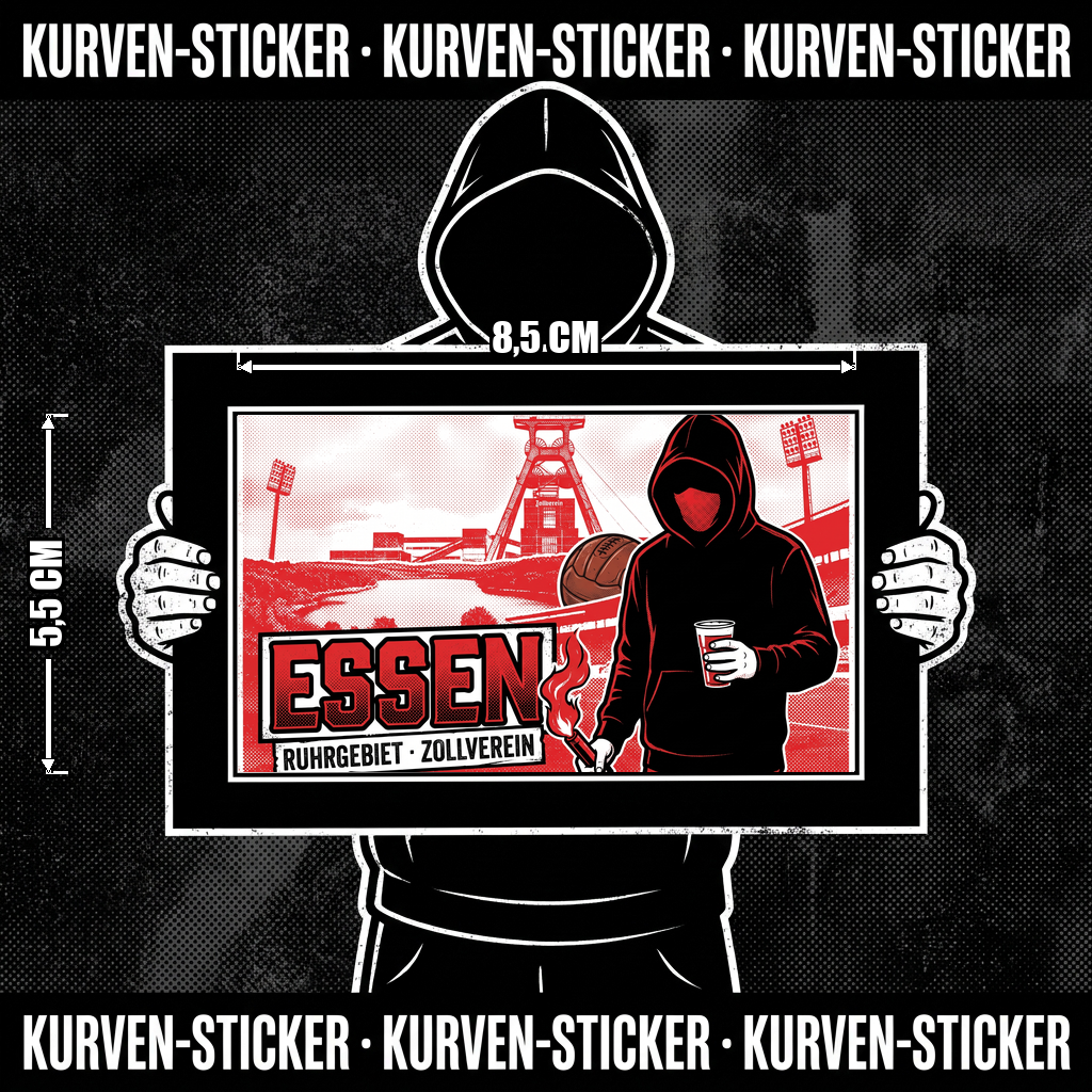 Essen Ultra Sticker kaufen – Vinyl Sticker für die Kurve, wetterfest