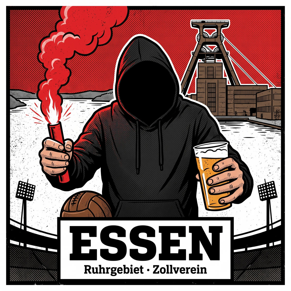 Essen Ultra Aufkleber kaufen – Vinyl Sticker für die Kurve, wetterfest