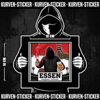 Essen Ultra Aufkleber kaufen – Vinyl Sticker für die Kurve, wetterfest