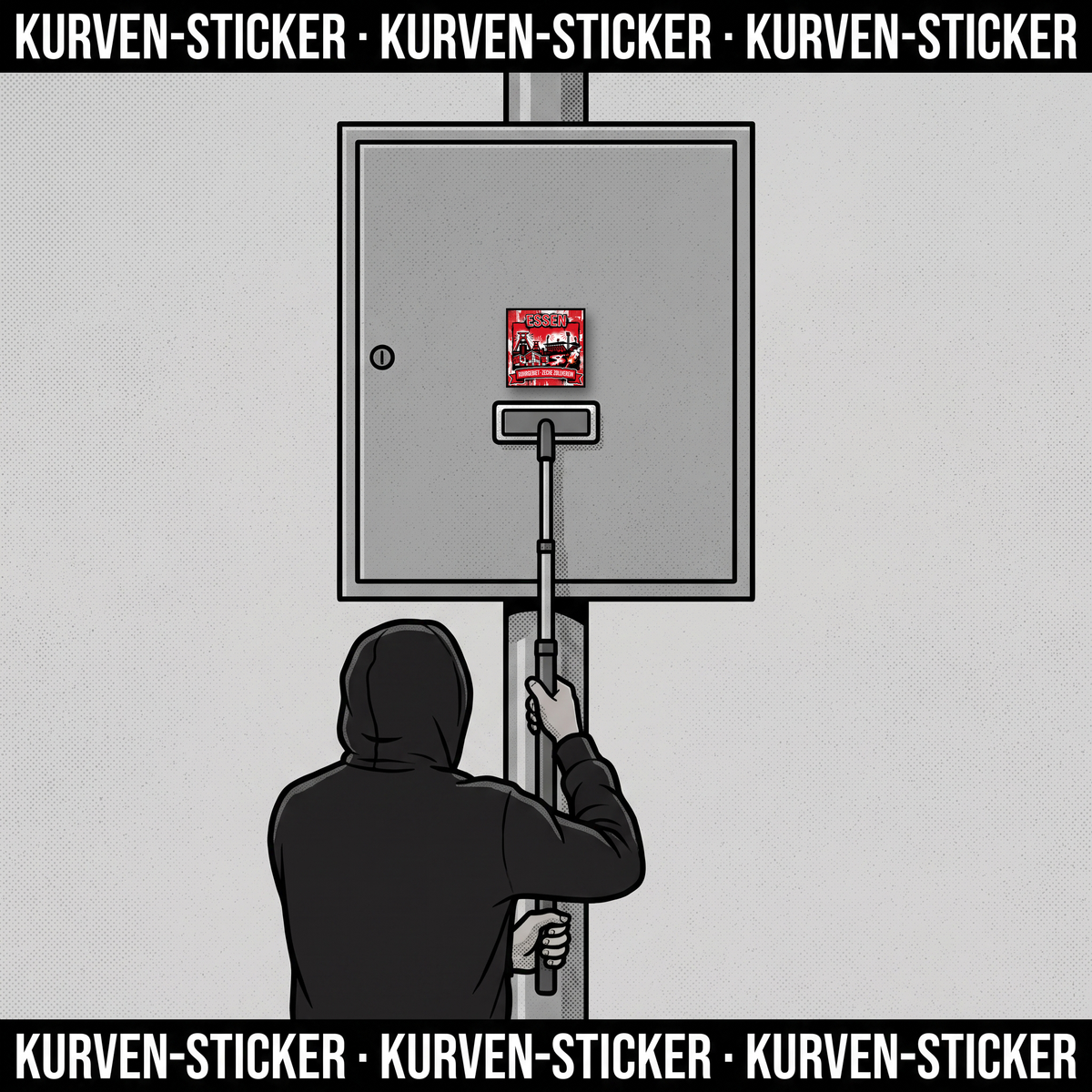 Ultra Aufkleber Essen kaufen – Vinyl Sticker für die Kurve, wetterfest – mit Vinyl-Stickerstab