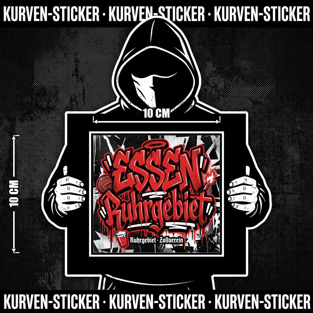 Essen Fußball Sticker kaufen – Vinyl Sticker für die Kurve, wetterfest