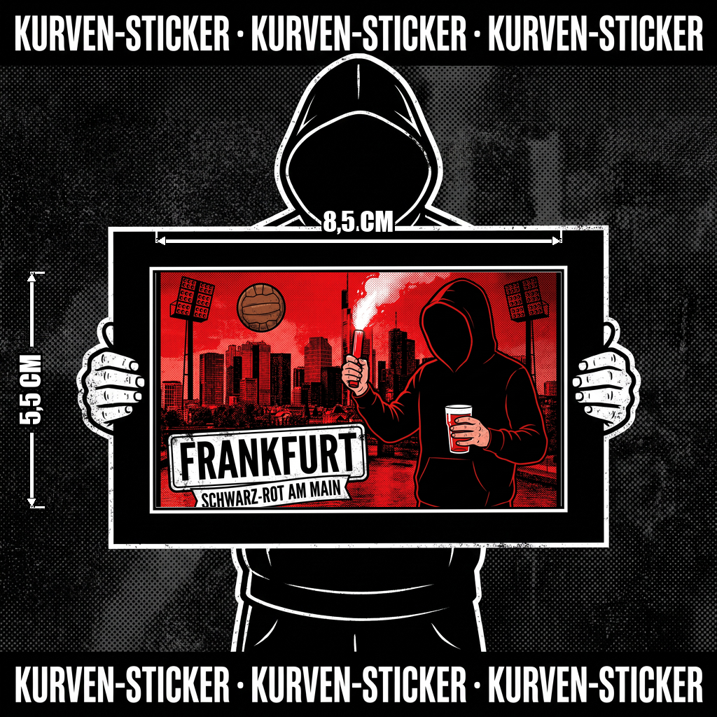 Frankfurt Ultra Sticker kaufen – Vinyl Sticker für die Kurve, wetterfest