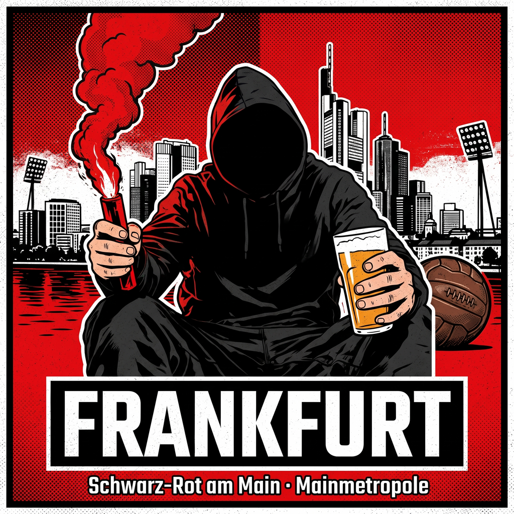 Frankfurt Fan Sticker für den Block kaufen – Vinyl Sticker wetterfest
