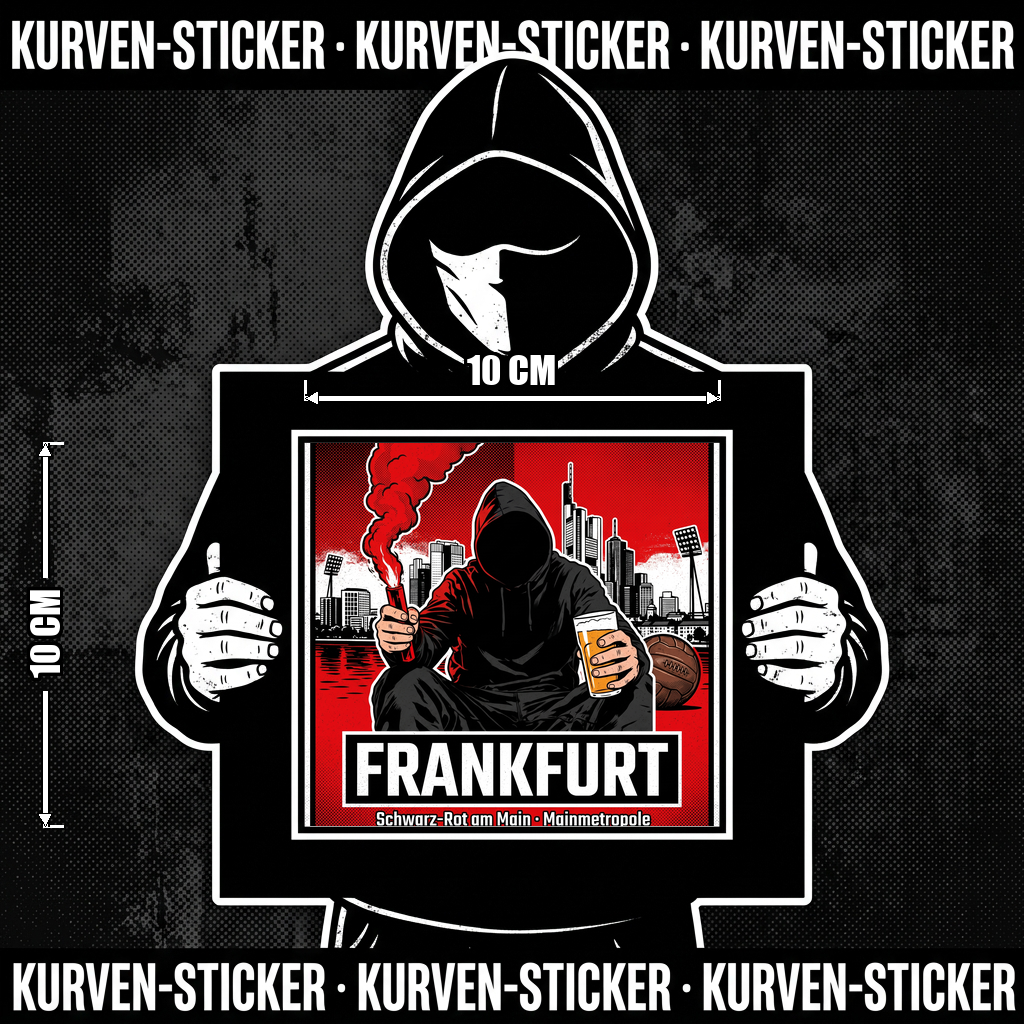 Frankfurt Fan Sticker für den Block kaufen – Vinyl Sticker wetterfest