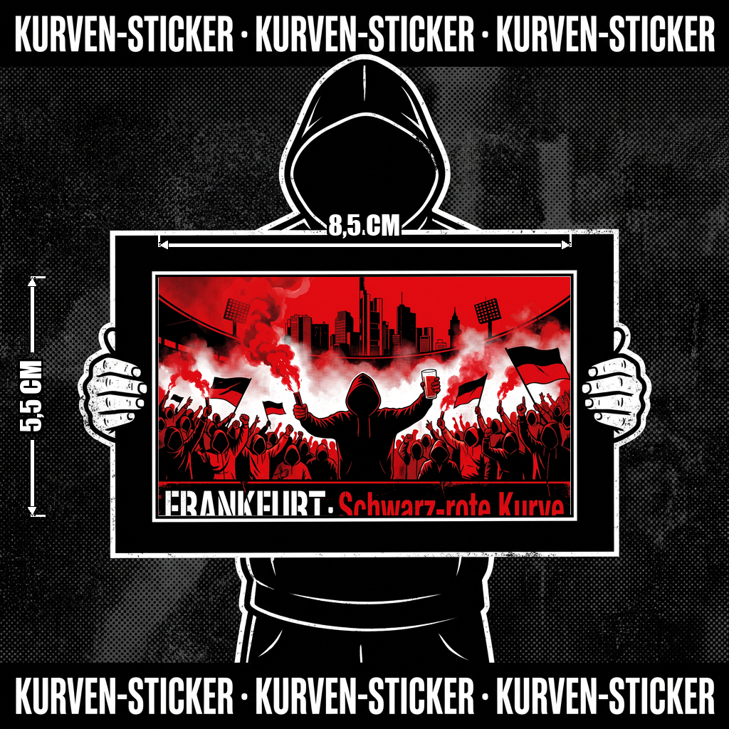 Frankfurt Fußball Sticker kaufen – Vinyl Sticker für die Kurve, wetterfest