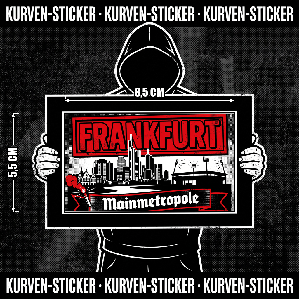 Ultra Aufkleber Frankfurt kaufen – Vinyl Sticker für die Kurve, wetterfest