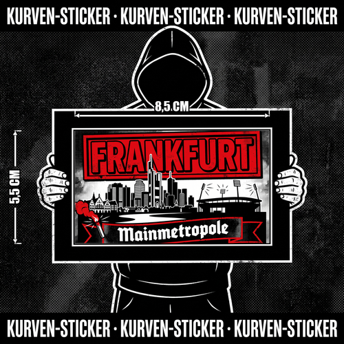 Ultra Aufkleber Frankfurt kaufen – Vinyl Sticker für die Kurve, wetterfest