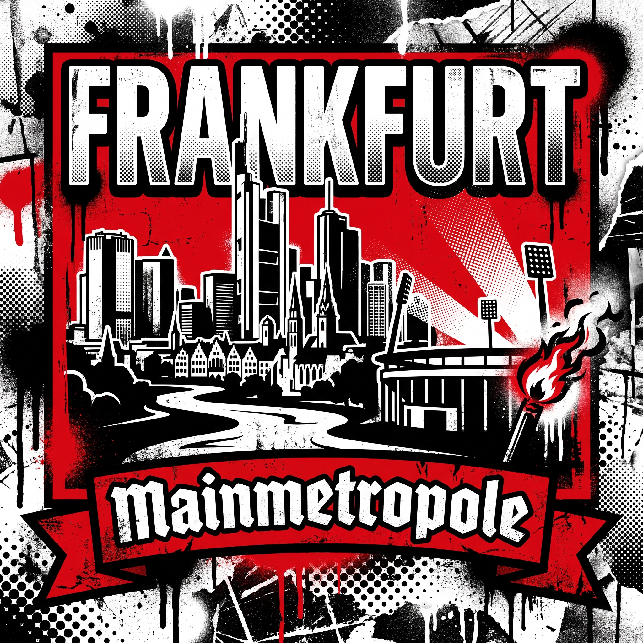 Fußball Aufkleber Frankfurt kaufen – Vinyl Sticker für die Kurve, wetterfest