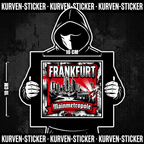 Fußball Aufkleber Frankfurt kaufen – Vinyl Sticker für die Kurve, wetterfest – Charakter haelt den Sticker