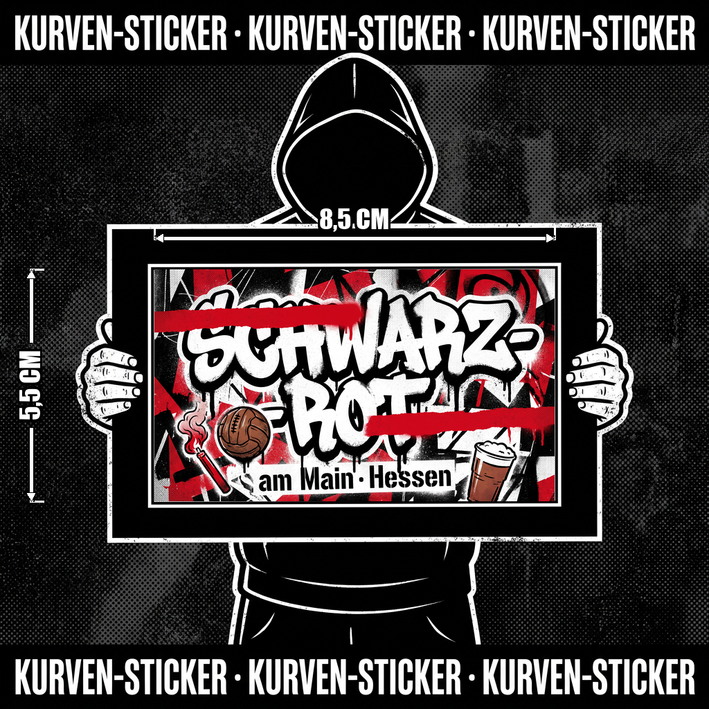 Frankfurt Fußball Aufkleber kaufen – Vinyl Sticker für die Kurve, wetterfest