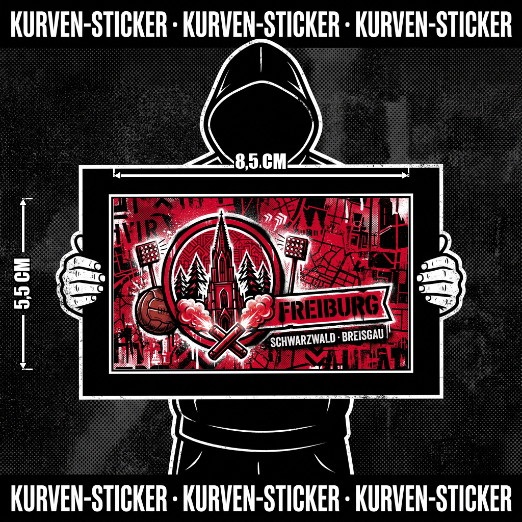 Ultra Freiburg Aufkleber kaufen – Vinyl Sticker für die Kurve, wetterfest