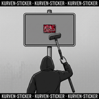 Ultra Freiburg Aufkleber kaufen – Vinyl Sticker für die Kurve, wetterfest – mit Teleskopstab