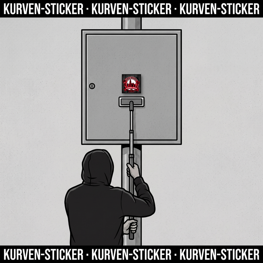Fußball Aufkleber Freiburg kaufen – Vinyl Sticker für die Kurve, wetterfest – mit Aufkleberstab