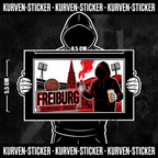 Ultra Aufkleber Freiburg kaufen – Vinyl Sticker für die Kurve, wetterfest
