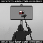 Ultra Aufkleber Freiburg kaufen – Vinyl Sticker für die Kurve, wetterfest – mit Stickerstab