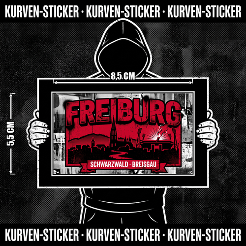 Freiburg Fußball Sticker kaufen – Vinyl Sticker für die Kurve, wetterfest
