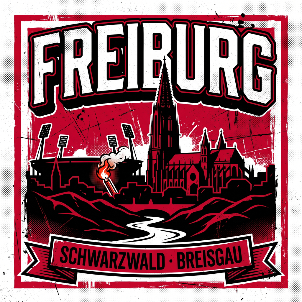 Freiburg Ultra Sticker kaufen – Vinyl Sticker für die Kurve, wetterfest