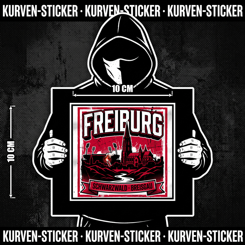 Freiburg Ultra Sticker kaufen – Vinyl Sticker für die Kurve, wetterfest