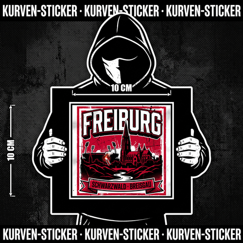 Freiburg Ultra Sticker kaufen – Vinyl Sticker für die Kurve, wetterfest