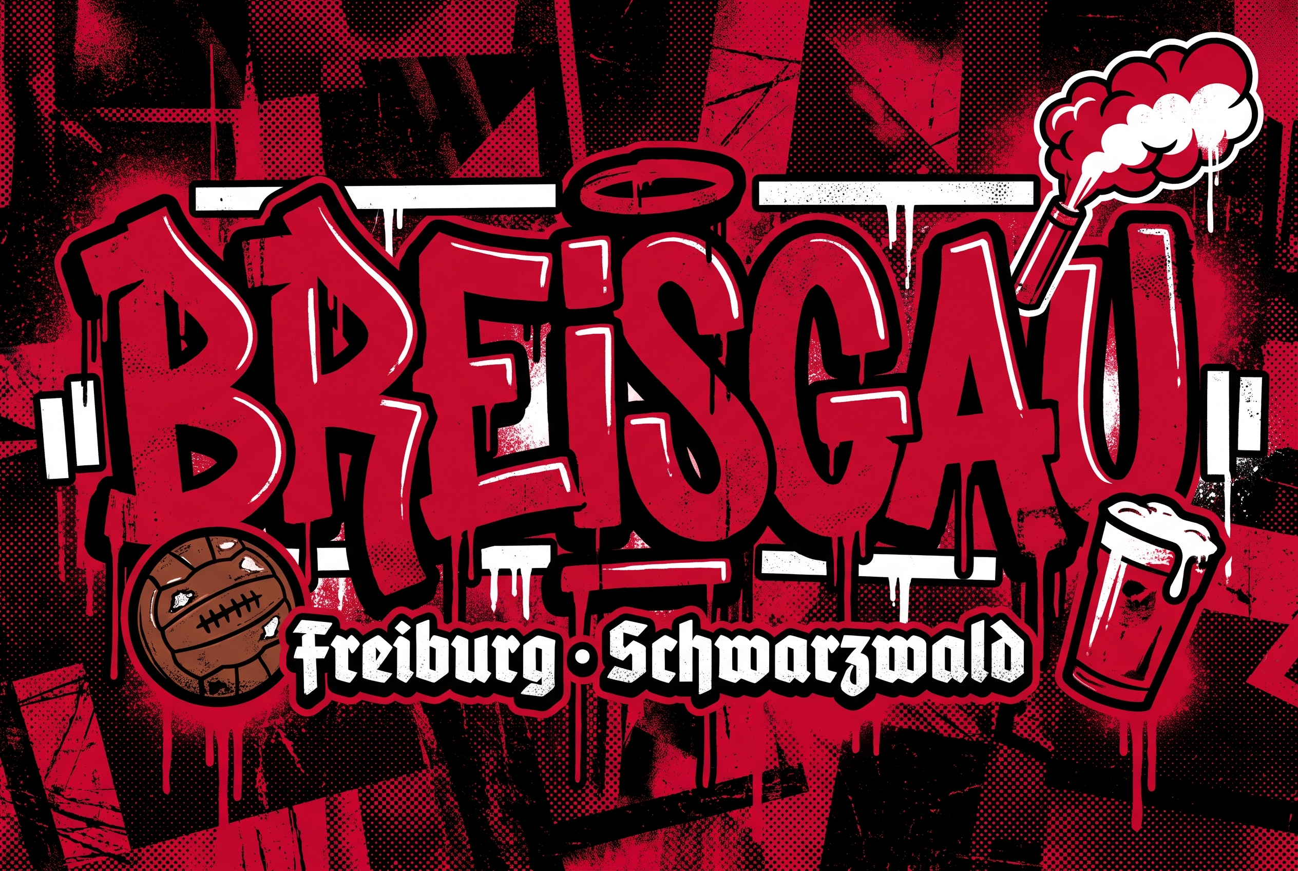 Ultra Sticker Freiburg kaufen – Vinyl Sticker für die Kurve, wetterfest