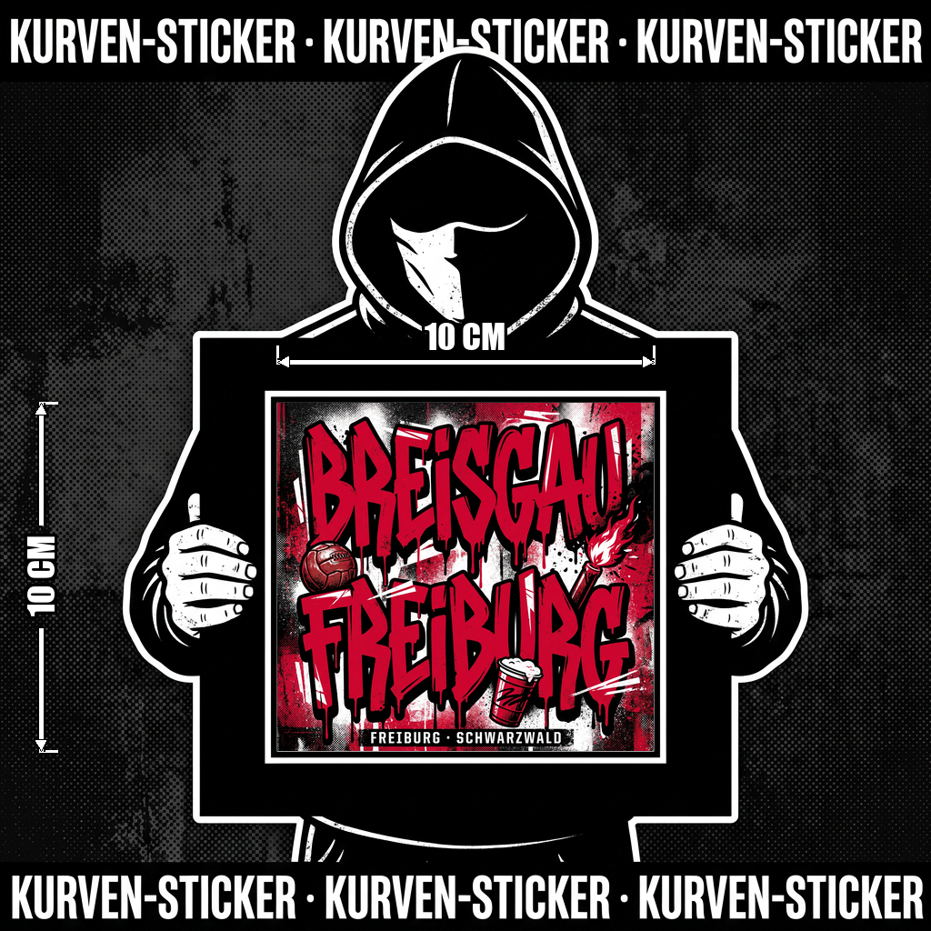 Freiburg Ultra Aufkleber kaufen – Vinyl Sticker für die Kurve, wetterfest
