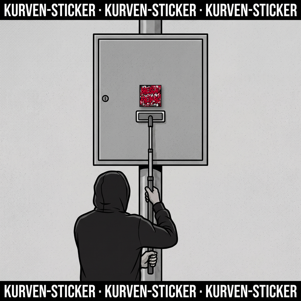 Freiburg Ultra Aufkleber kaufen – Vinyl Sticker für die Kurve, wetterfest – mit Sticker-Aufkleberstab
