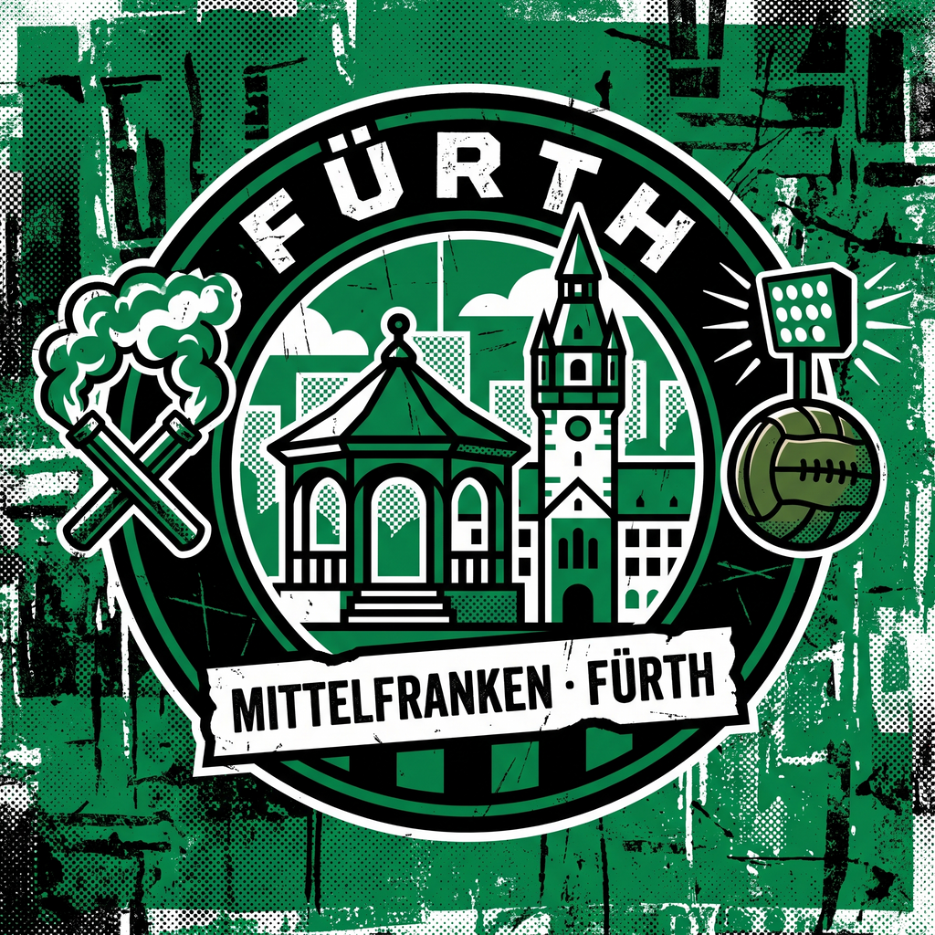 Fürth Fußball Sticker kaufen – Vinyl Sticker für die Kurve, wetterfest