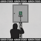 Fürth Fußball Sticker kaufen – Vinyl Sticker für die Kurve, wetterfest – mit Aufkleberstab