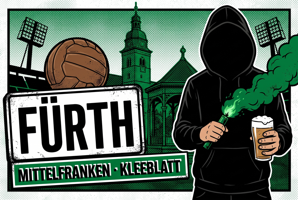 Ultra Aufkleber Fürth kaufen – Vinyl Sticker für die Kurve, wetterfest