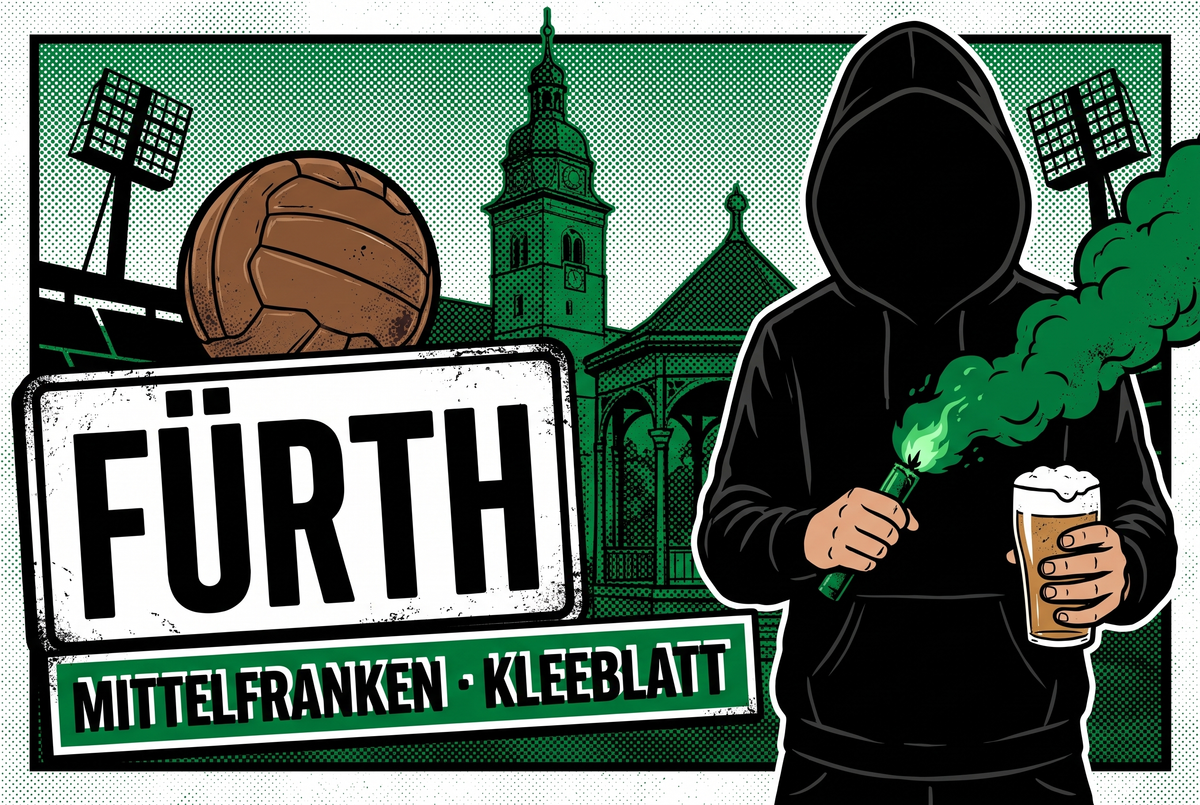 Ultra Aufkleber Fürth kaufen – Vinyl Sticker für die Kurve, wetterfest