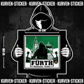 Fürth Ultra Sticker kaufen – Vinyl Sticker für die Kurve, wetterfest – Charakter haelt den Sticker