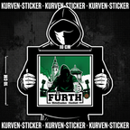 Fürth Ultra Sticker kaufen – Vinyl Sticker für die Kurve, wetterfest – Charakter haelt den Sticker
