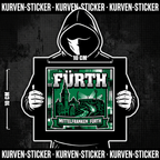 Fußball Aufkleber Fürth kaufen – Vinyl Sticker für die Kurve, wetterfest – Charakter haelt den Sticker